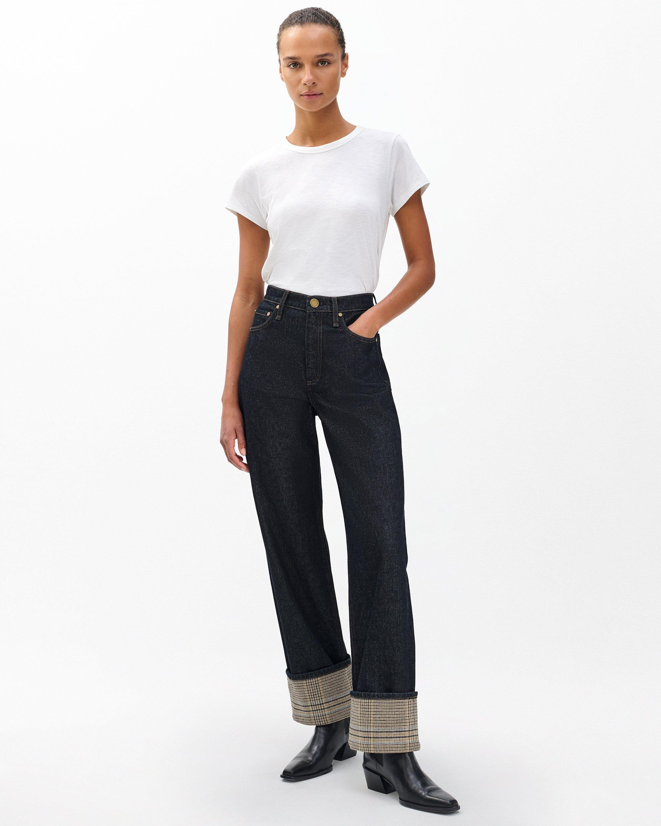 Shea Ankle Relaxed Straight Jeans
Lightweight Rigid in Twilight Rinse Combo - 2