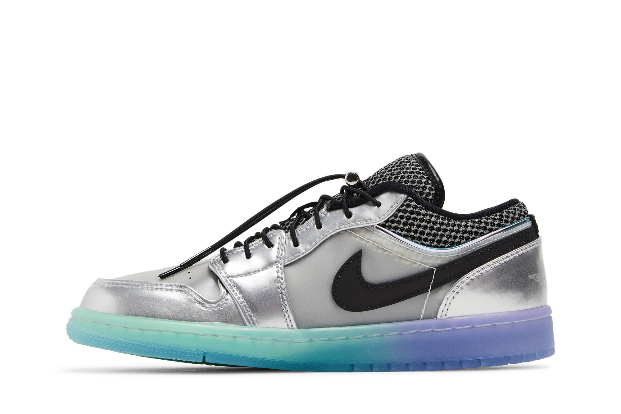 Wmns Air Jordan 1 Low SE 'Metallic Silver Gradient' - 3