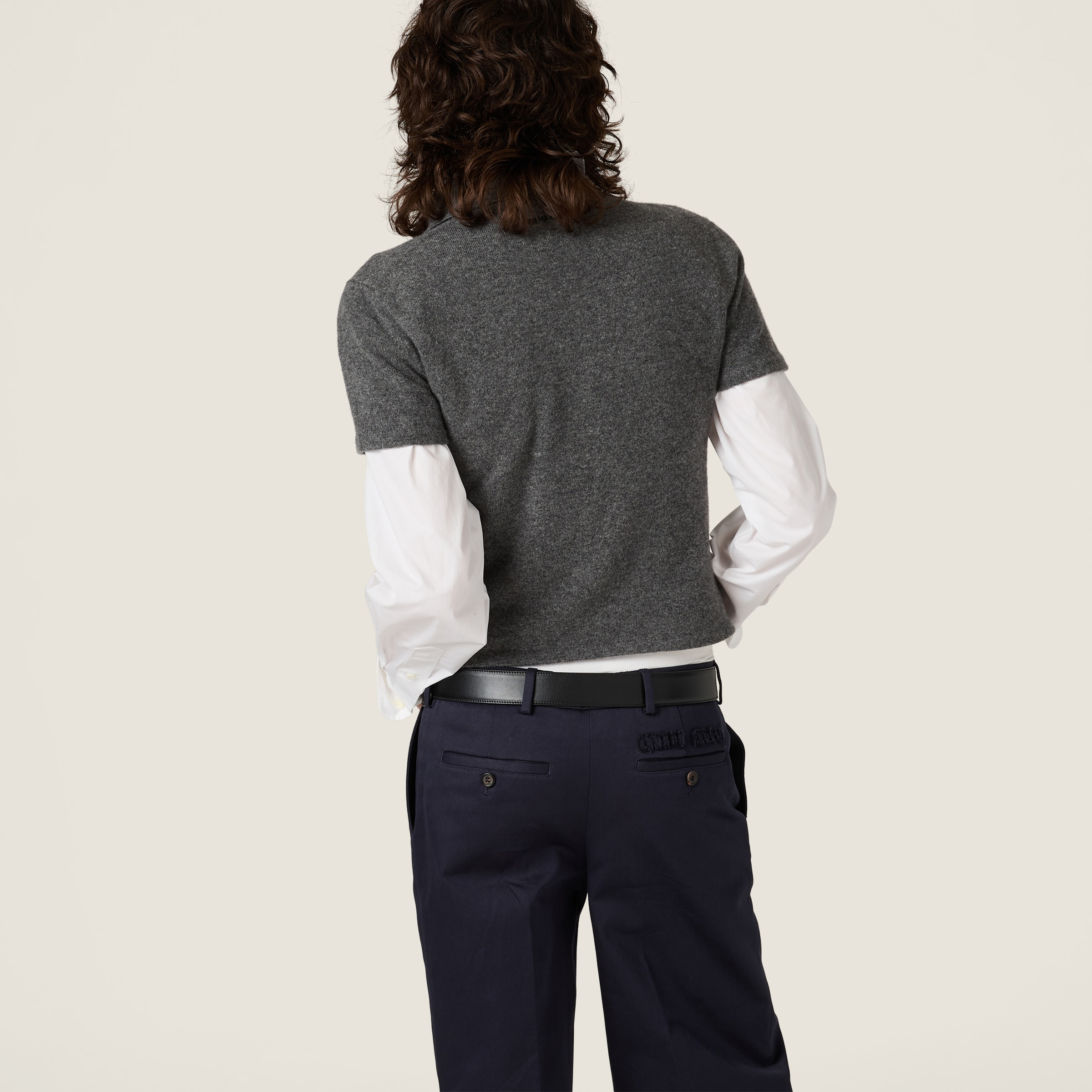 Cashmere polo shirt - 3