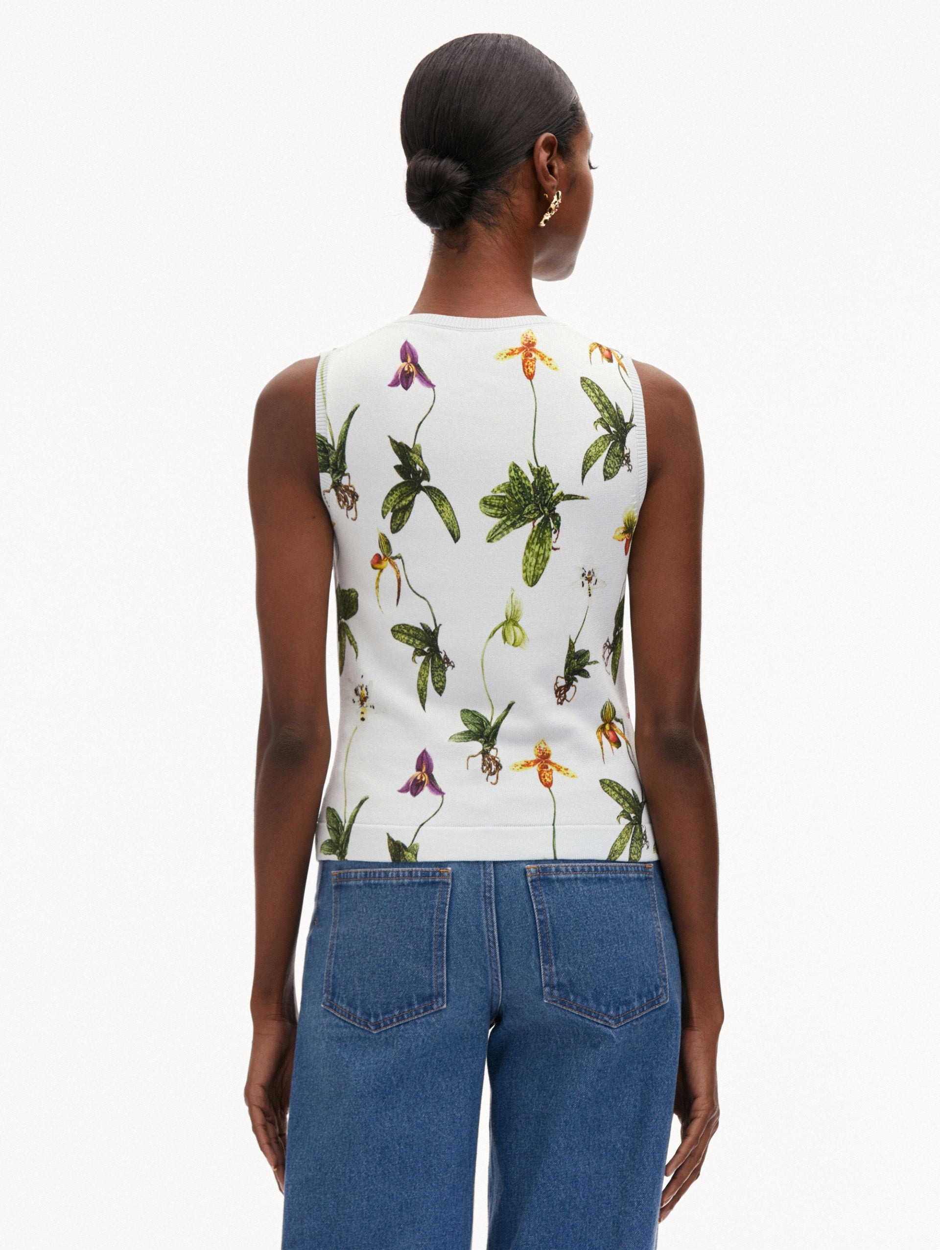 ORCHID PRINTED TANK - 4