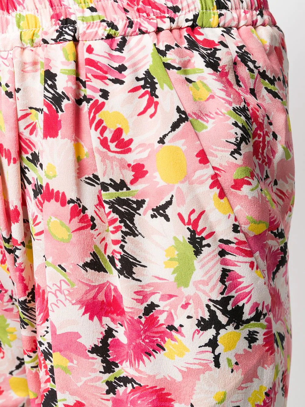 floral print cotton trousers - 5