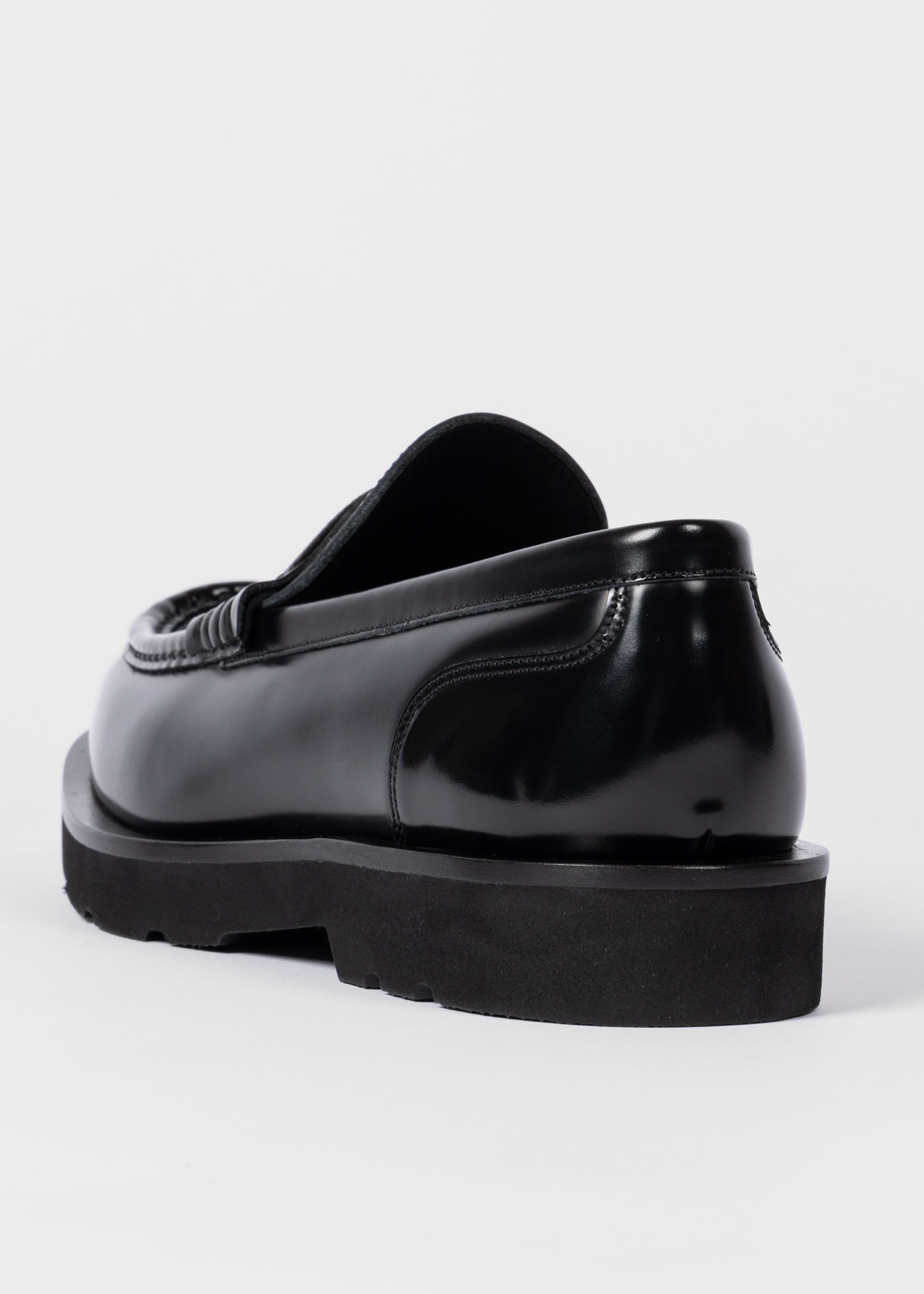 Black Leather 'Bancroft' Loafers - 3