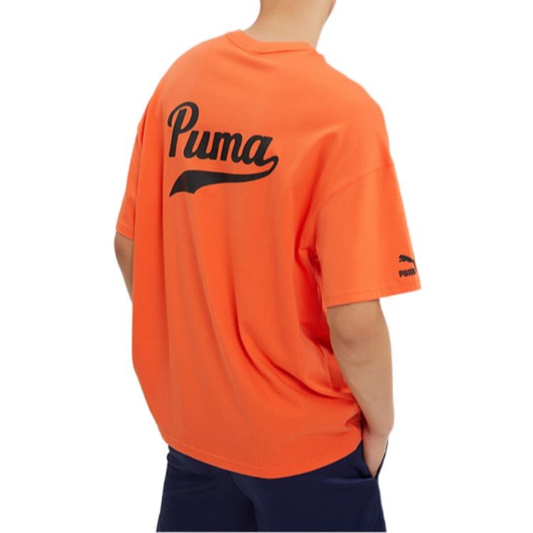 PUMA Logo T-Shirt 'Orange' 538324-79 - 4