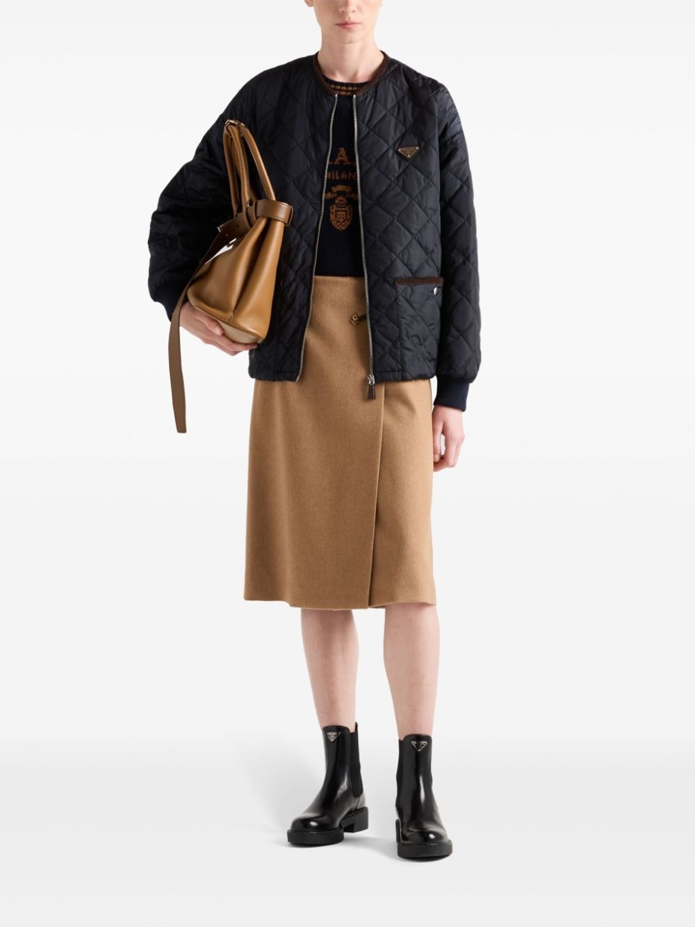A-line wool midi skirt - 2
