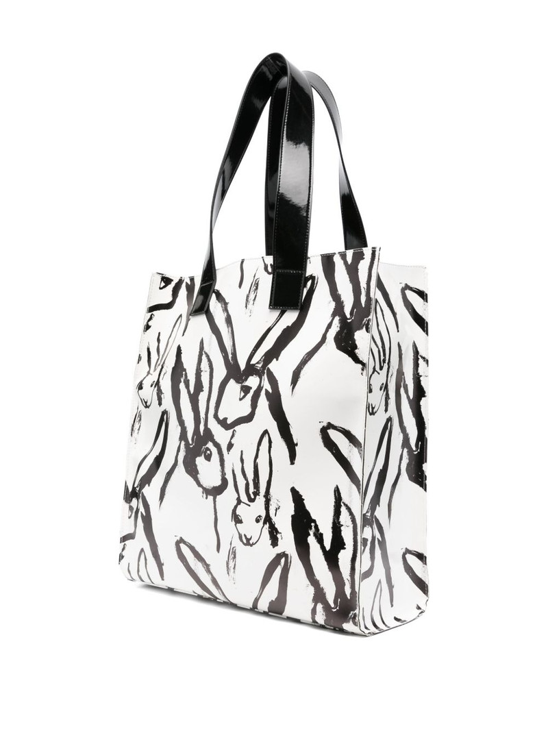 rabbit-print tote bag 3