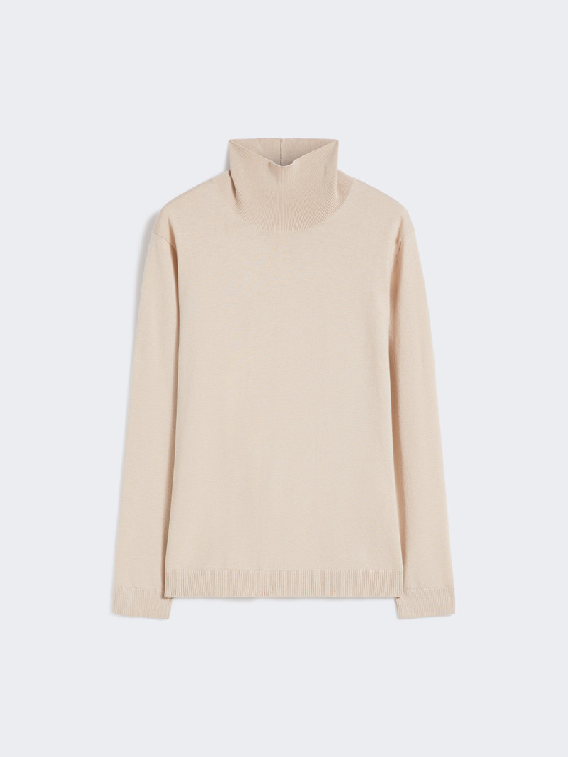 KIKU Wool and silk knit turtleneck 1