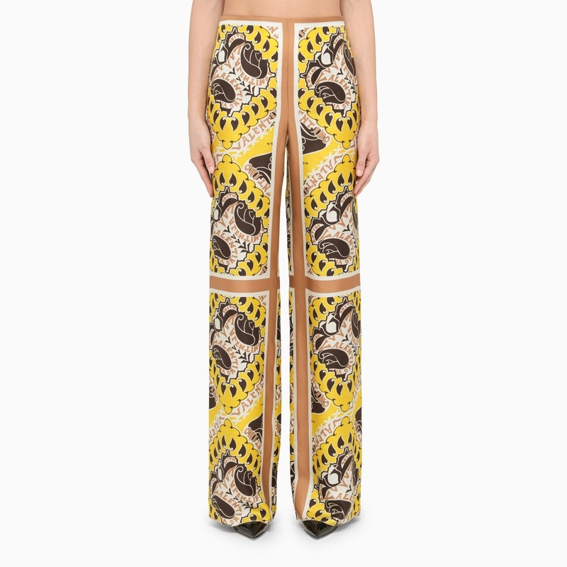 Silk bandana trousers - 1