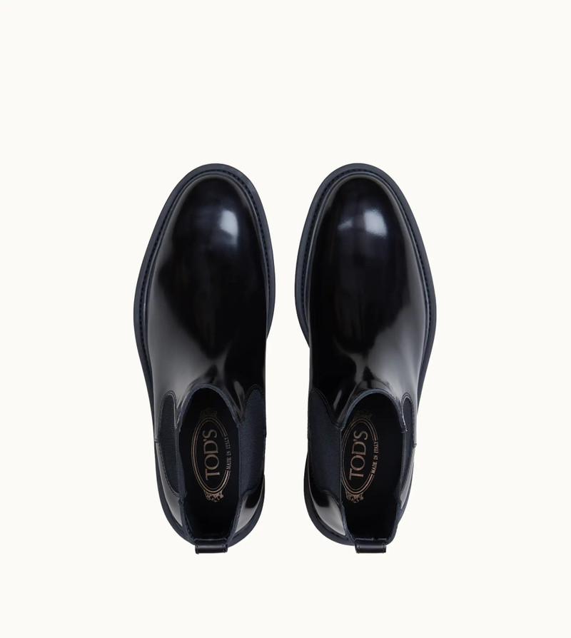 Tod's ANKLE BOOTS IN LEATHER - BLACK outlook