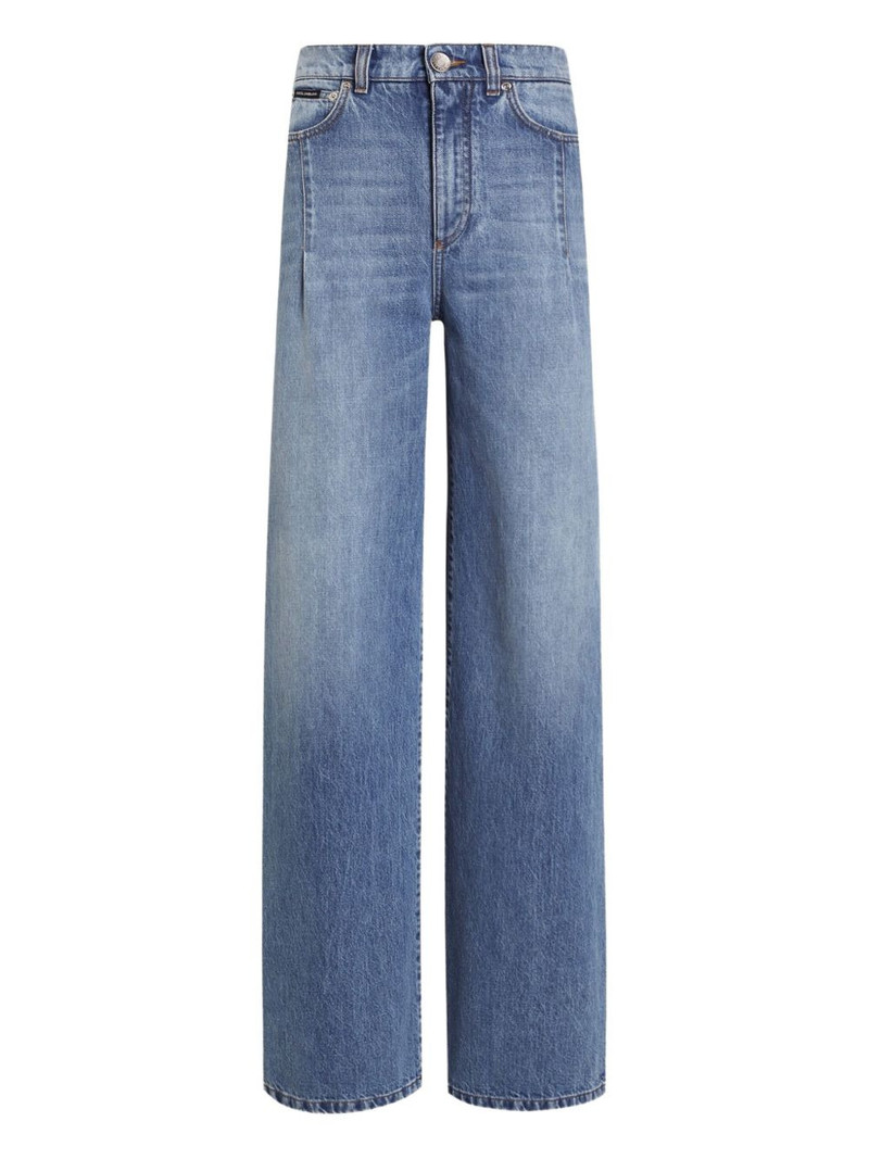 pleat-detail jeans 1