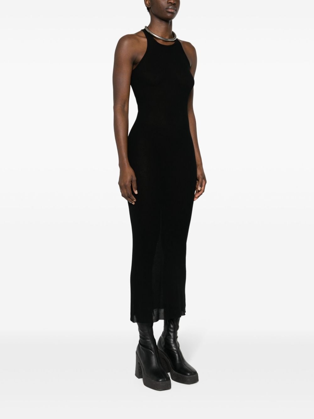 ribbed sleeveless dress - 3