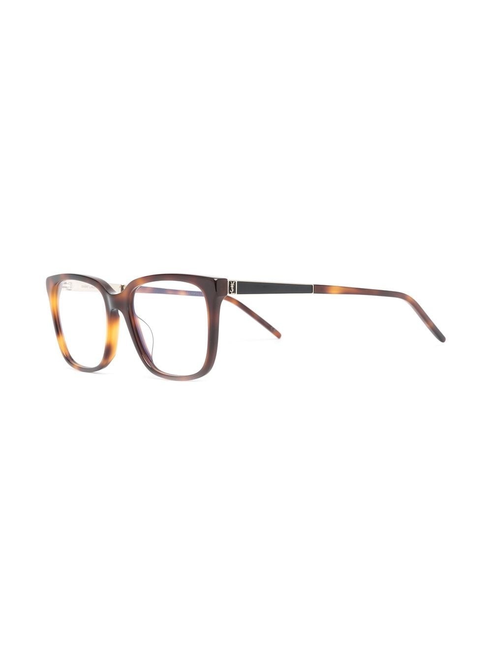 tortoiseshell-effect square-frame glasses - 2