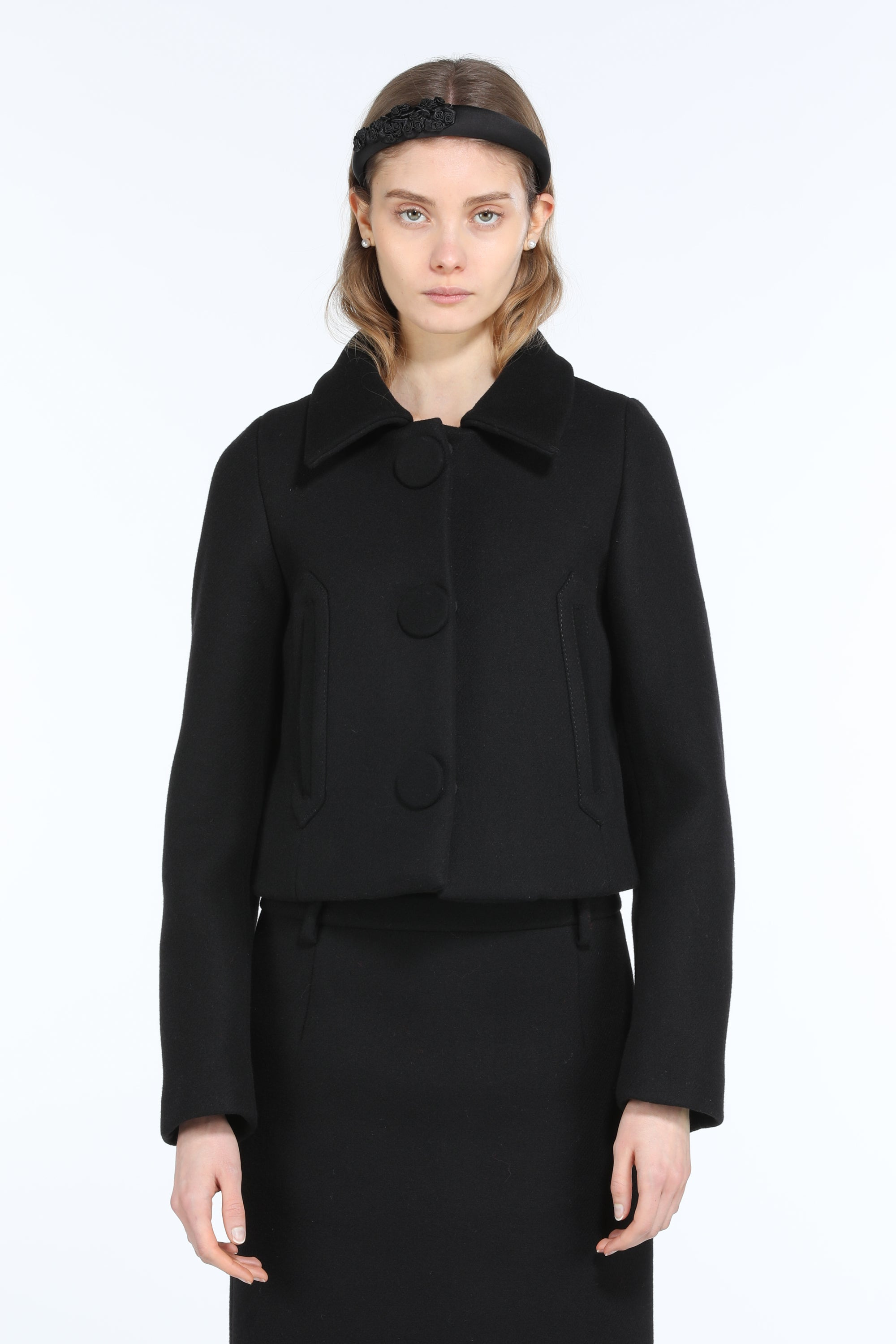 SHORT JACKET WITH SIDE POCKETS - 4