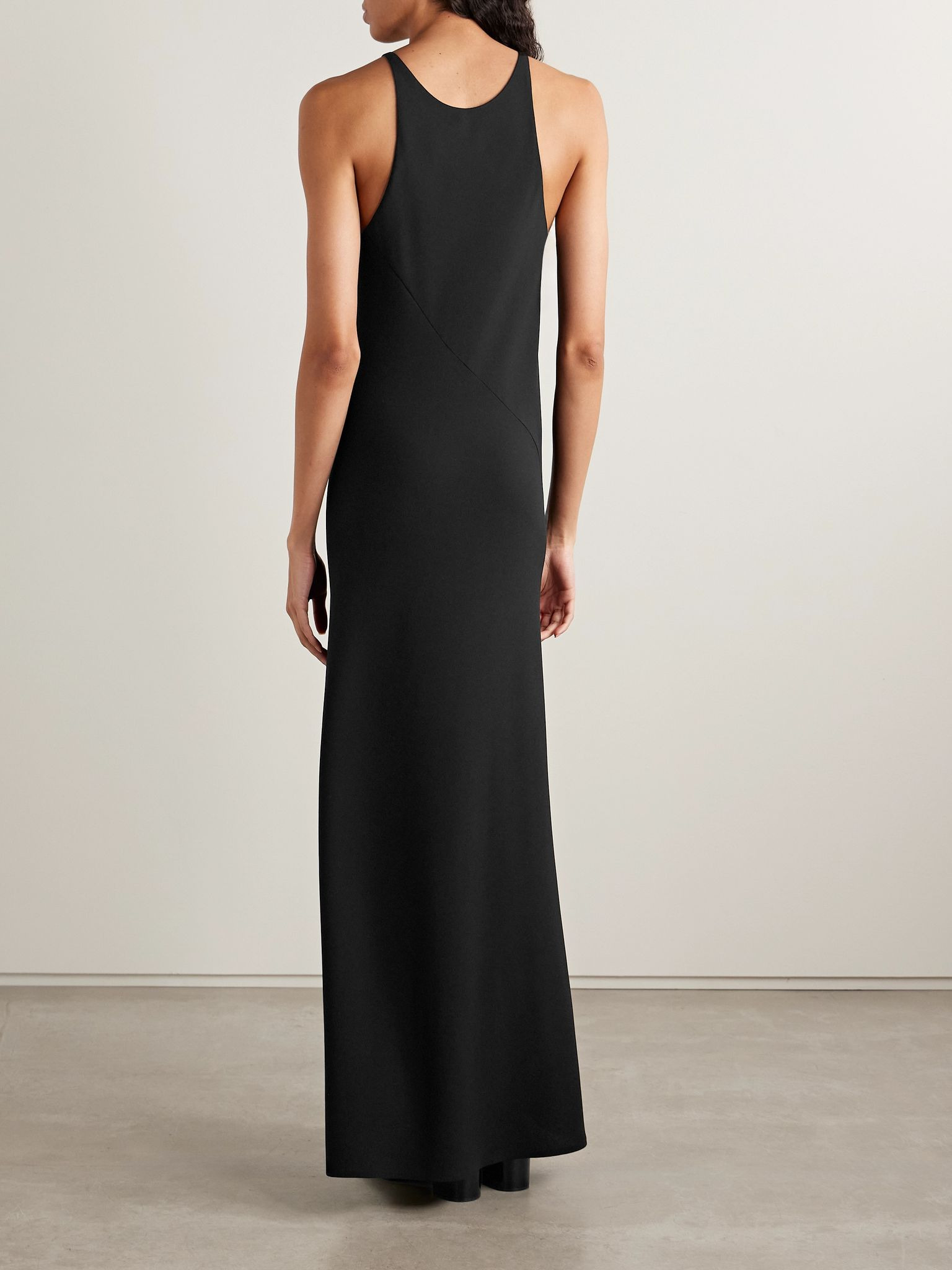 Johanne silk-crepe maxi dress Black - 3