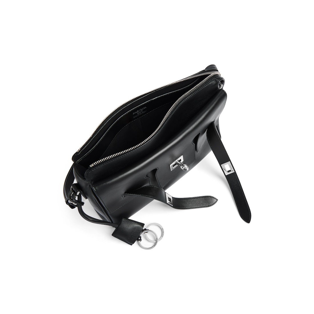 Men's Bel Air Zipped Messenger Bag Small  in Black - 4