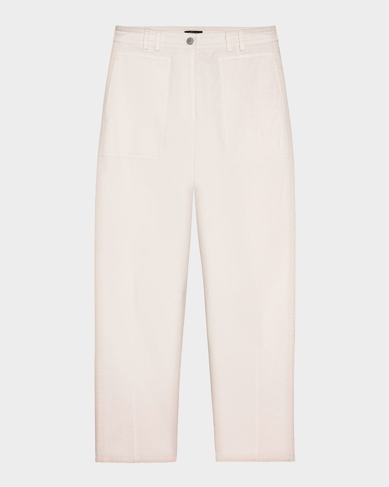 Lunar Stretch-Cotton Twill Straight-Leg Pants 1