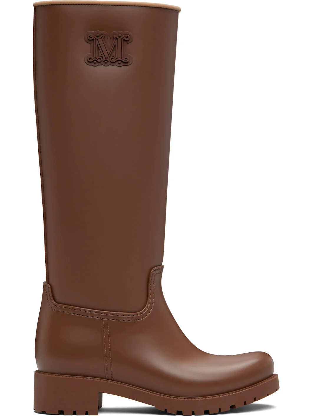 Brown Rain Tall Boots - 1
