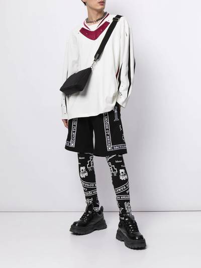 KTZ Church-print legging shorts outlook