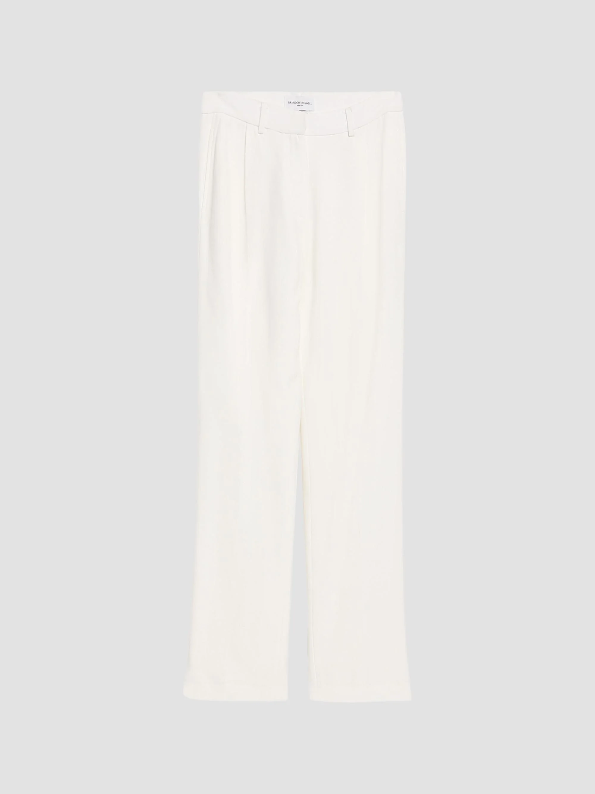 Women's The Irving Double Crepe Straight-Leg Trousers - Ivory - 1