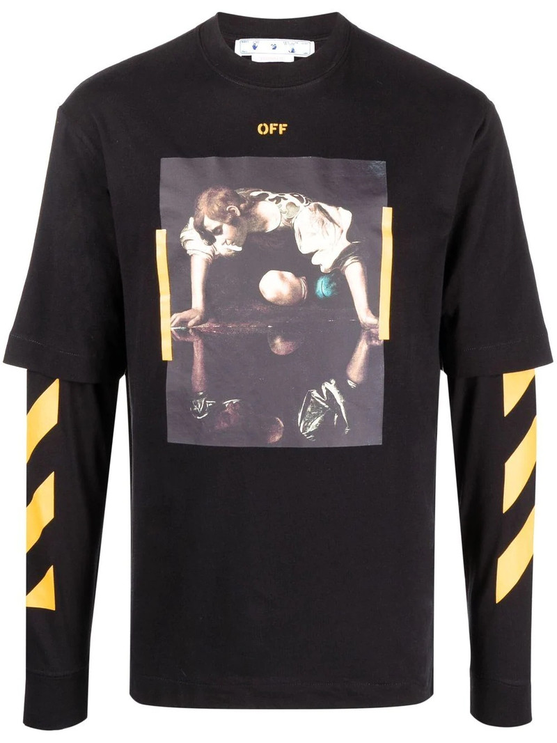 Caravaggio painting Arrows-print top 1