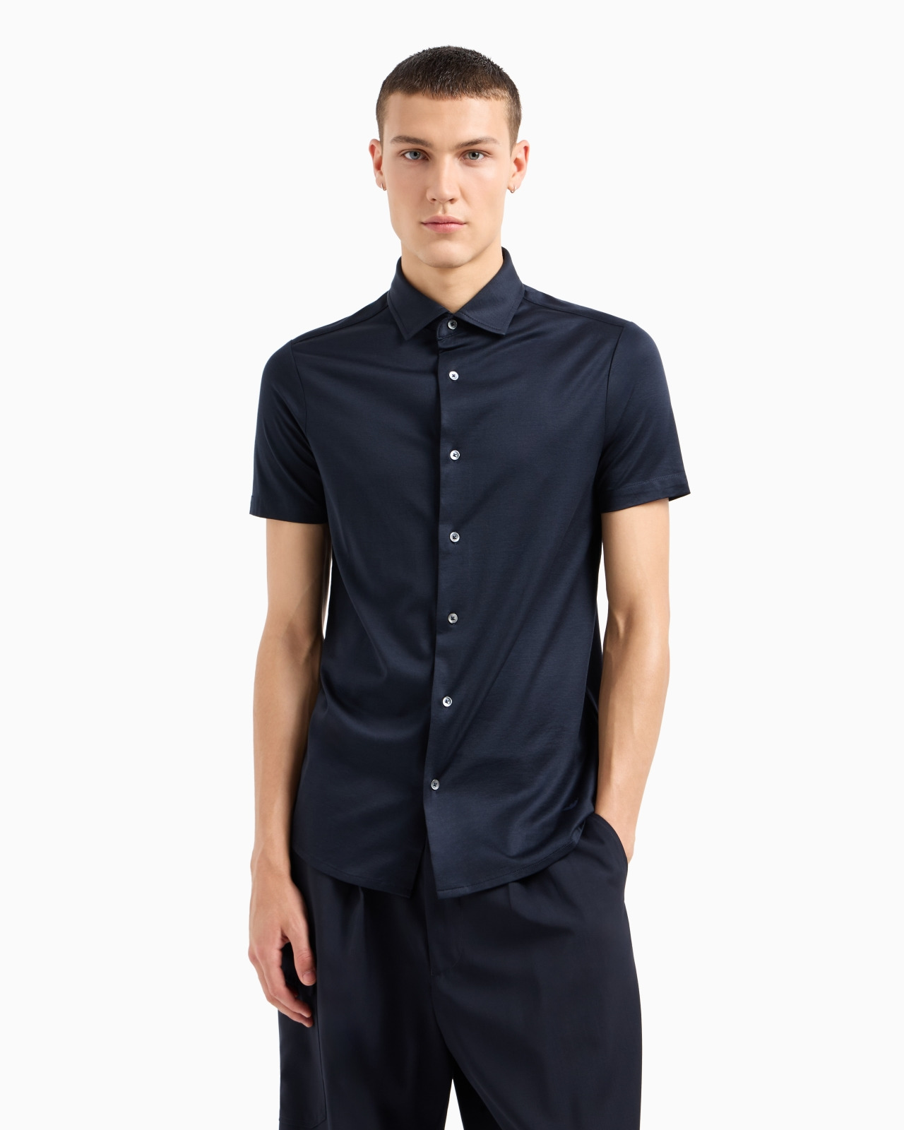 ASV Lyocell-blend jersey short-sleeved shirt - 4