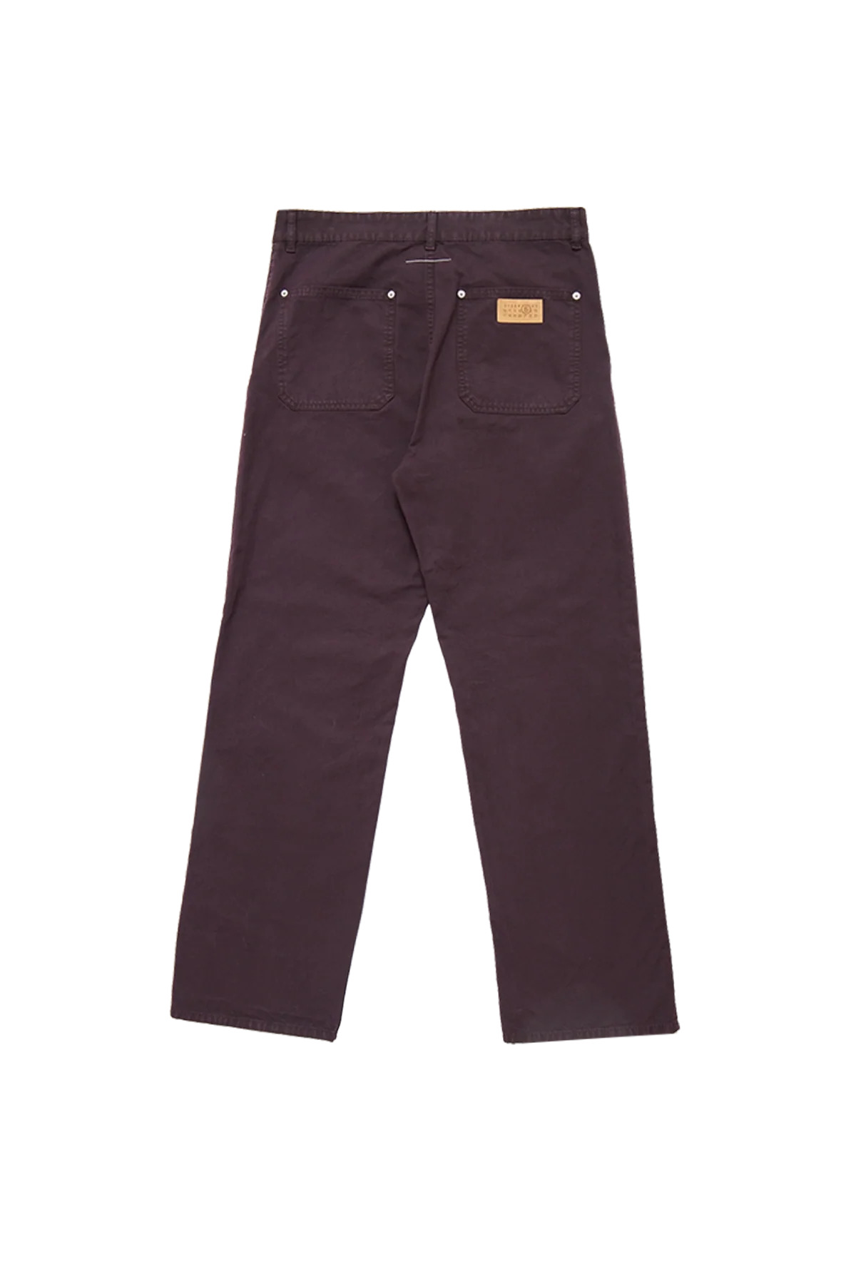 MM6 Maison Margiela Canvas Workwear Pants Dark Wine - 2