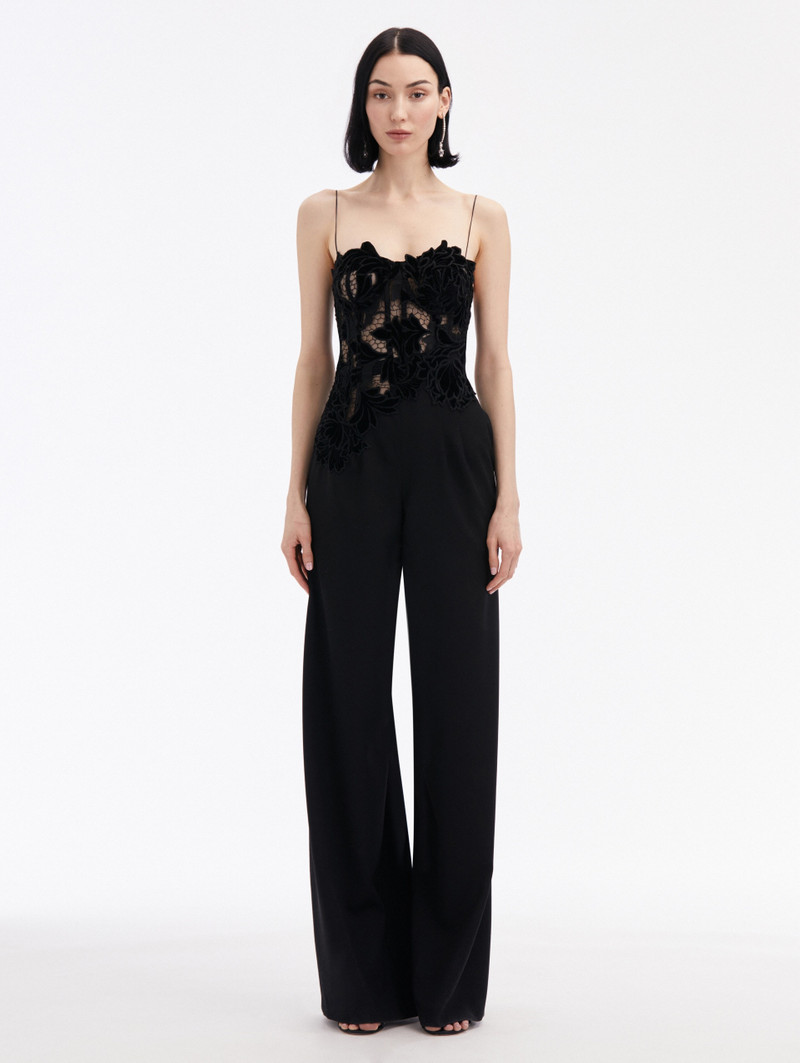 PEONY VELVET GUIPURE JUMPSUIT 1