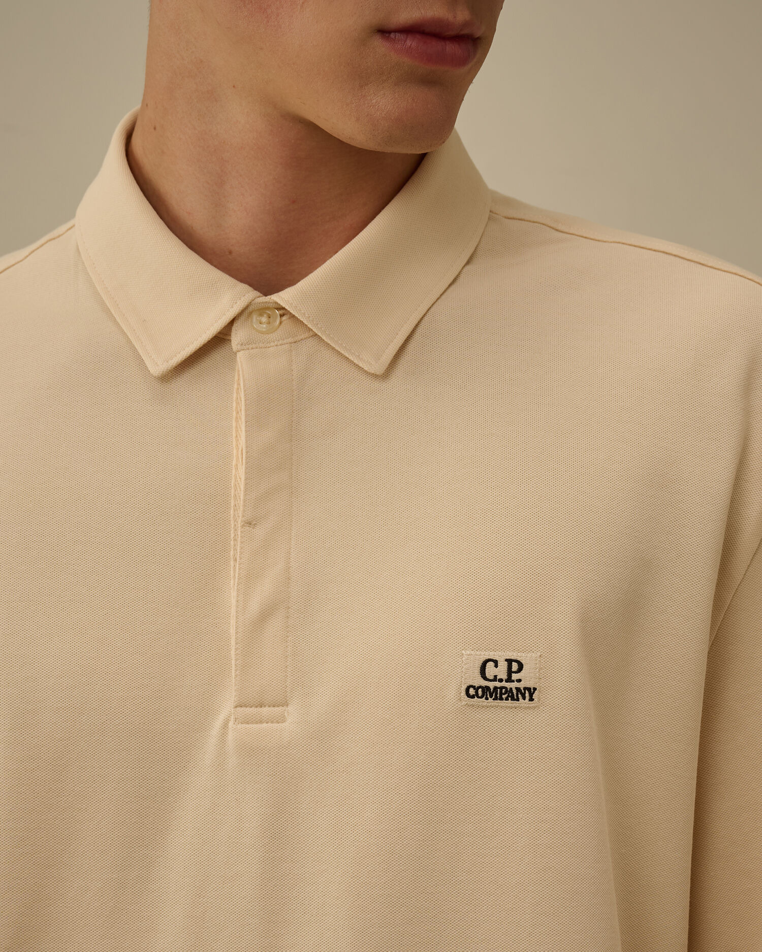 Stretch Piquet Long Sleeve Polo - 5