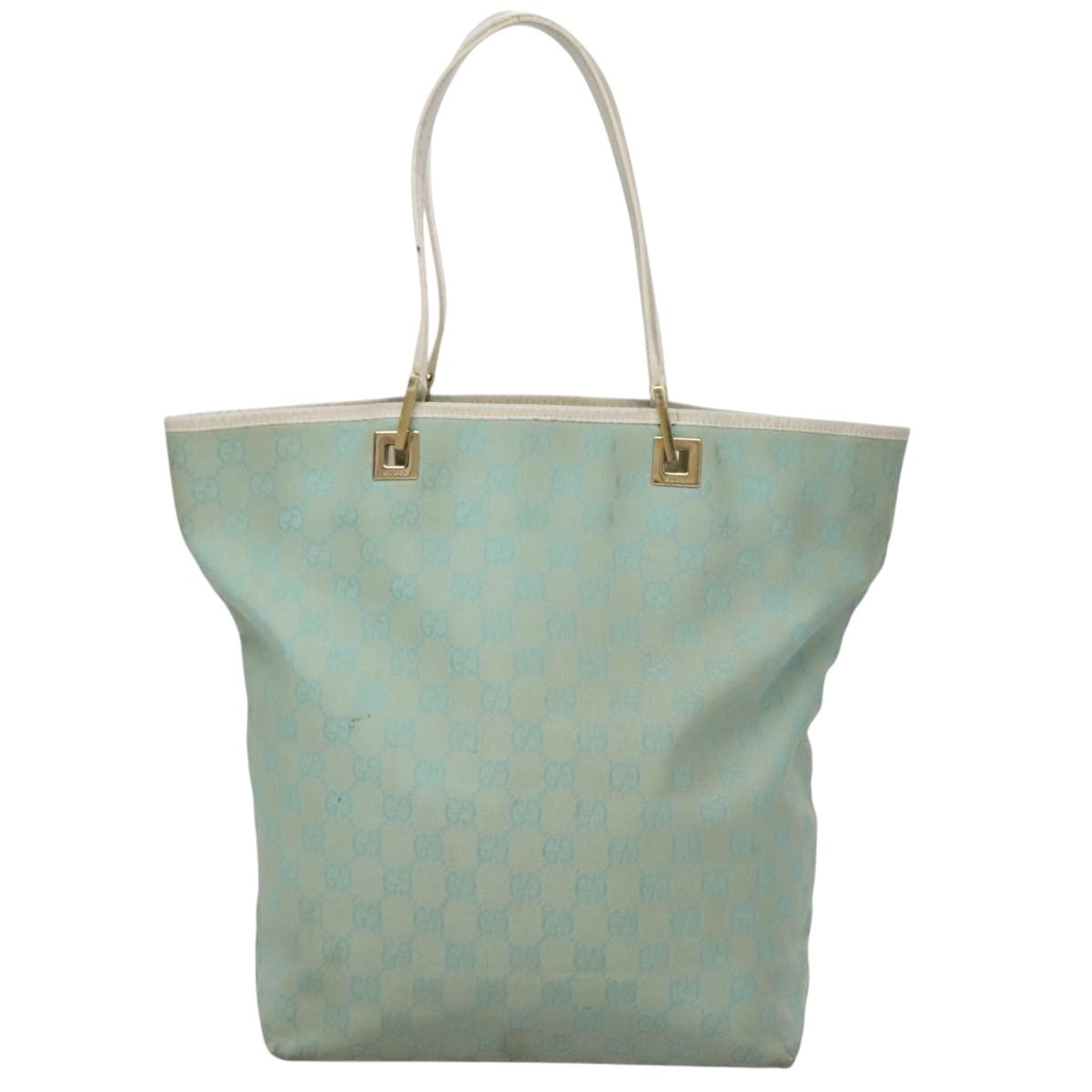 GUCCI GG Canvas Tote Bag Peppermint White - 13