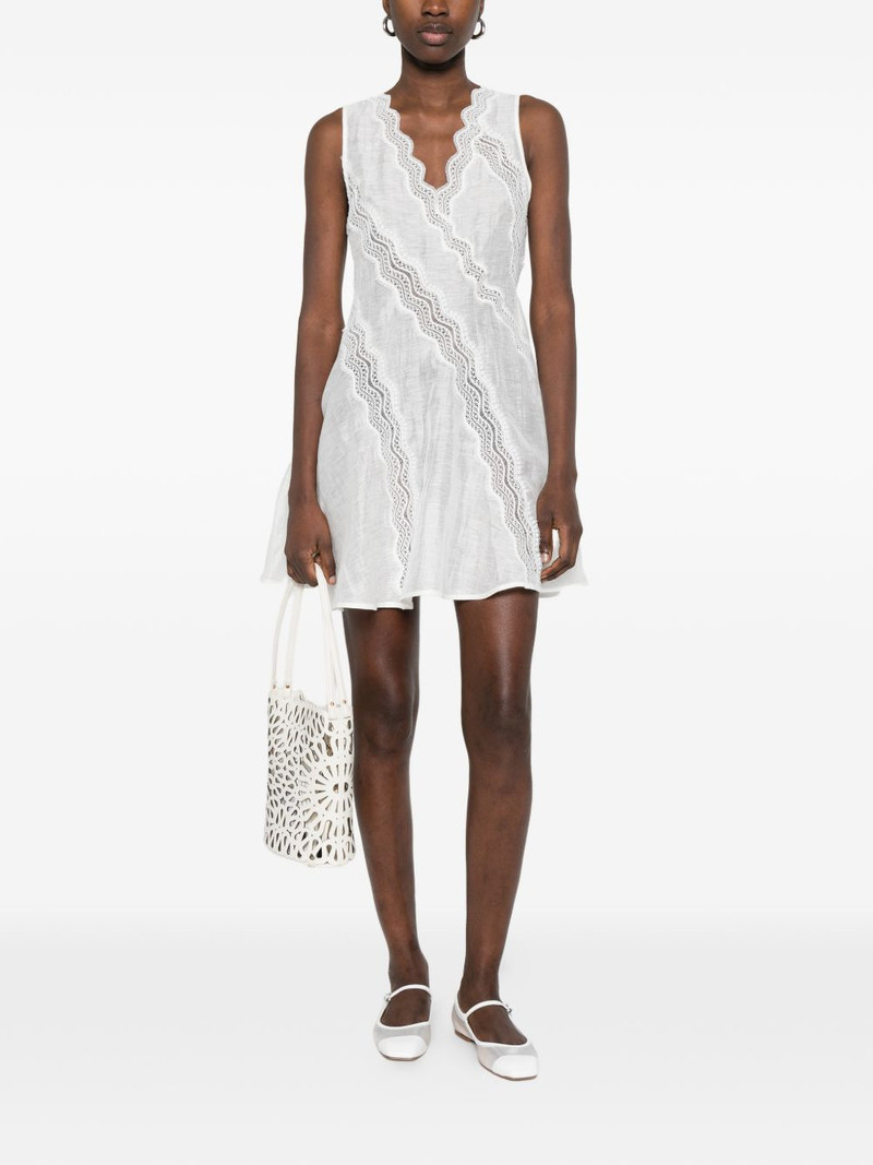 Sandro Blandine lace-band mini dress outlook