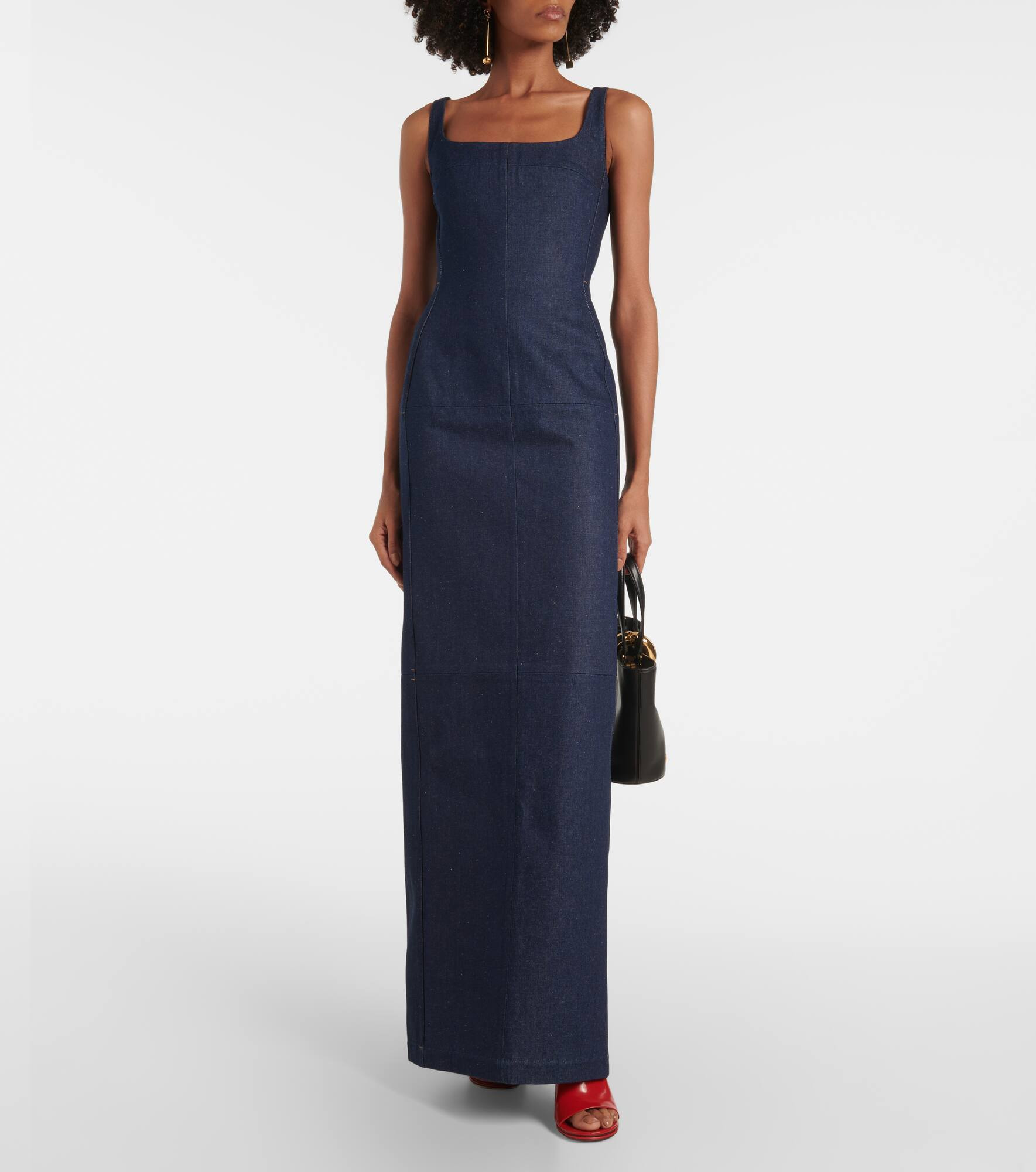 La Robe De-Nîmes Spoglio denim bustier dress - 2
