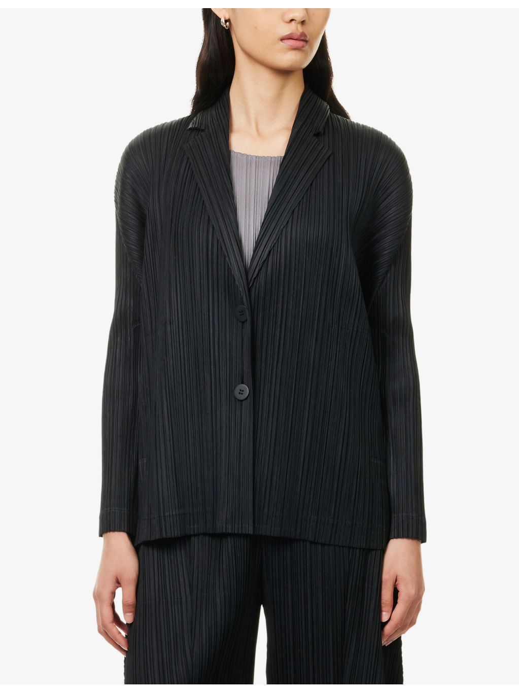 Pleats Knitted Jacket - 3