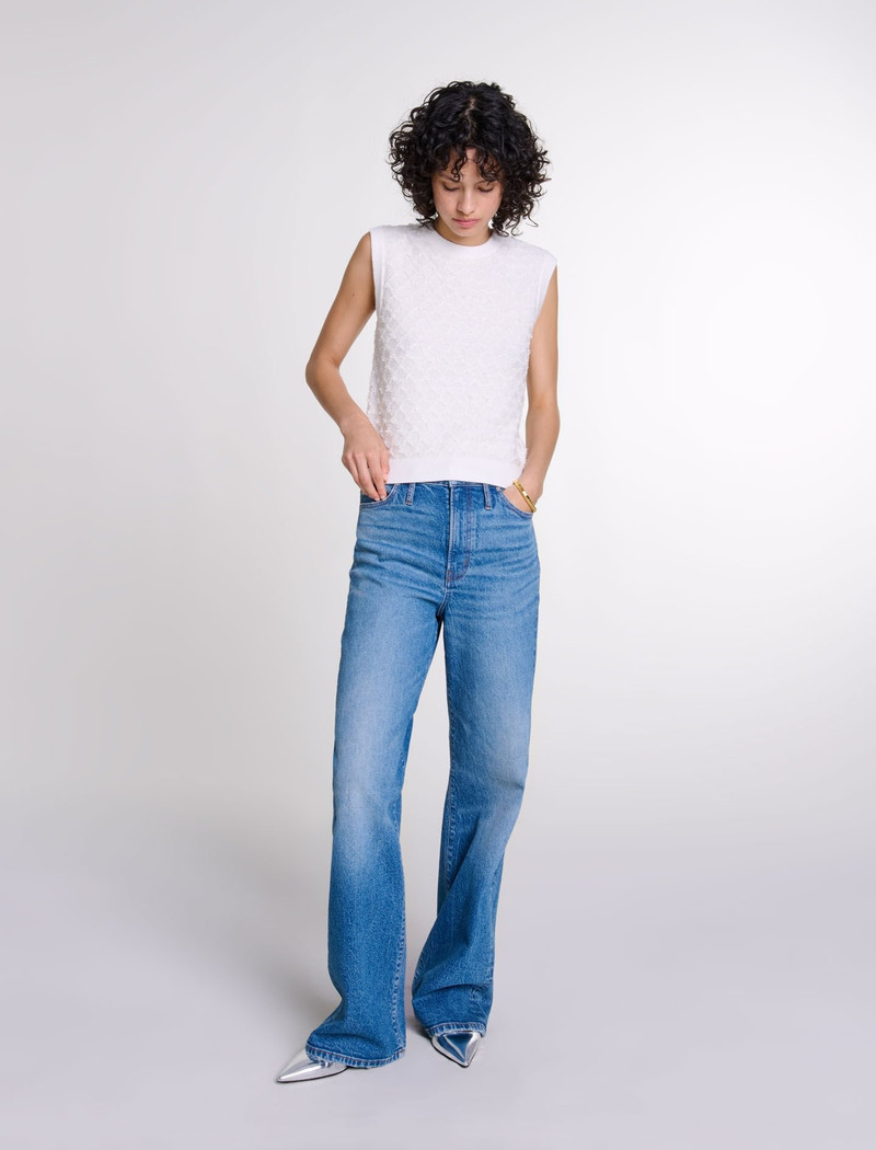 maje Sleeveless knit jumper outlook