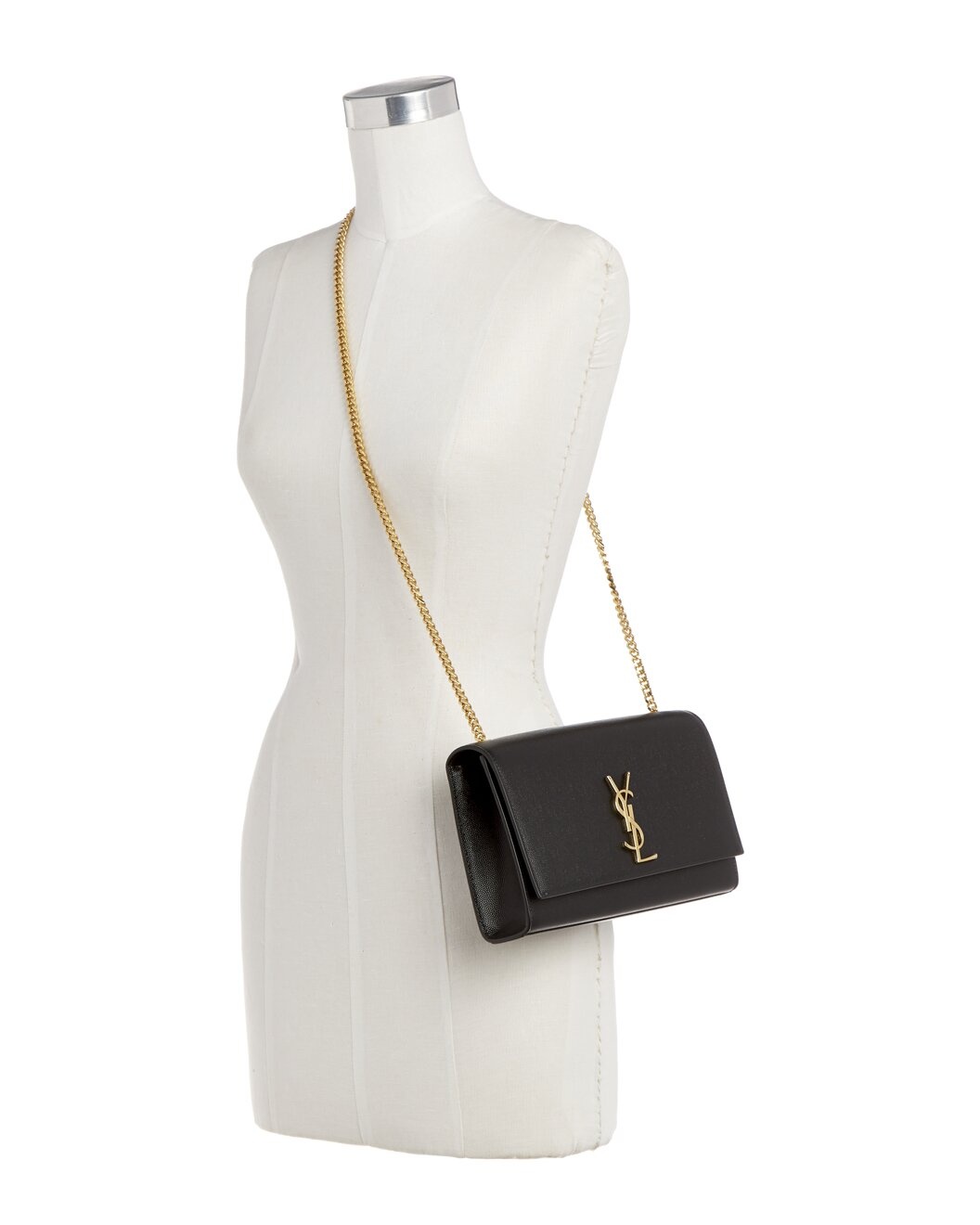 Saint Laurent Kate Monogram Medium Leather Shoulder Bag - 3