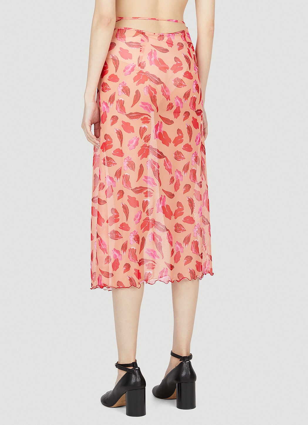 Lips Wrap Beach Skirt - 4