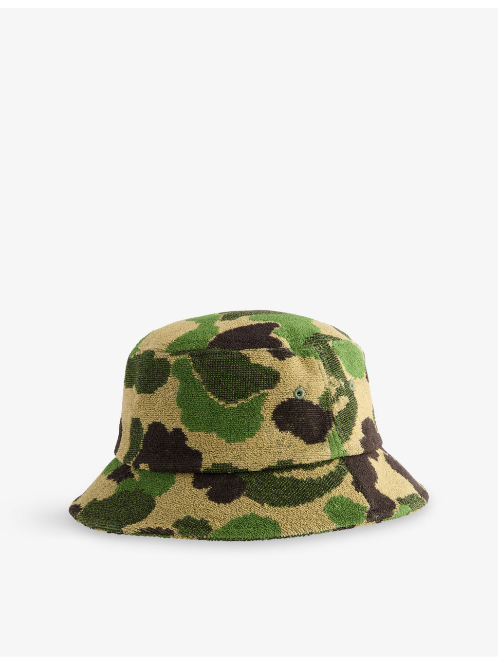 Camo Terry Cotton-Blend Bucket Hat - 3