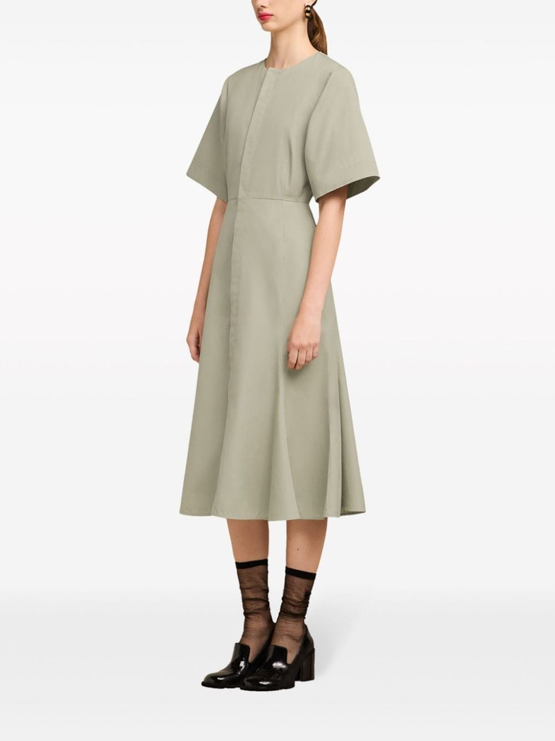 short-sleeve cotton midi dress 3