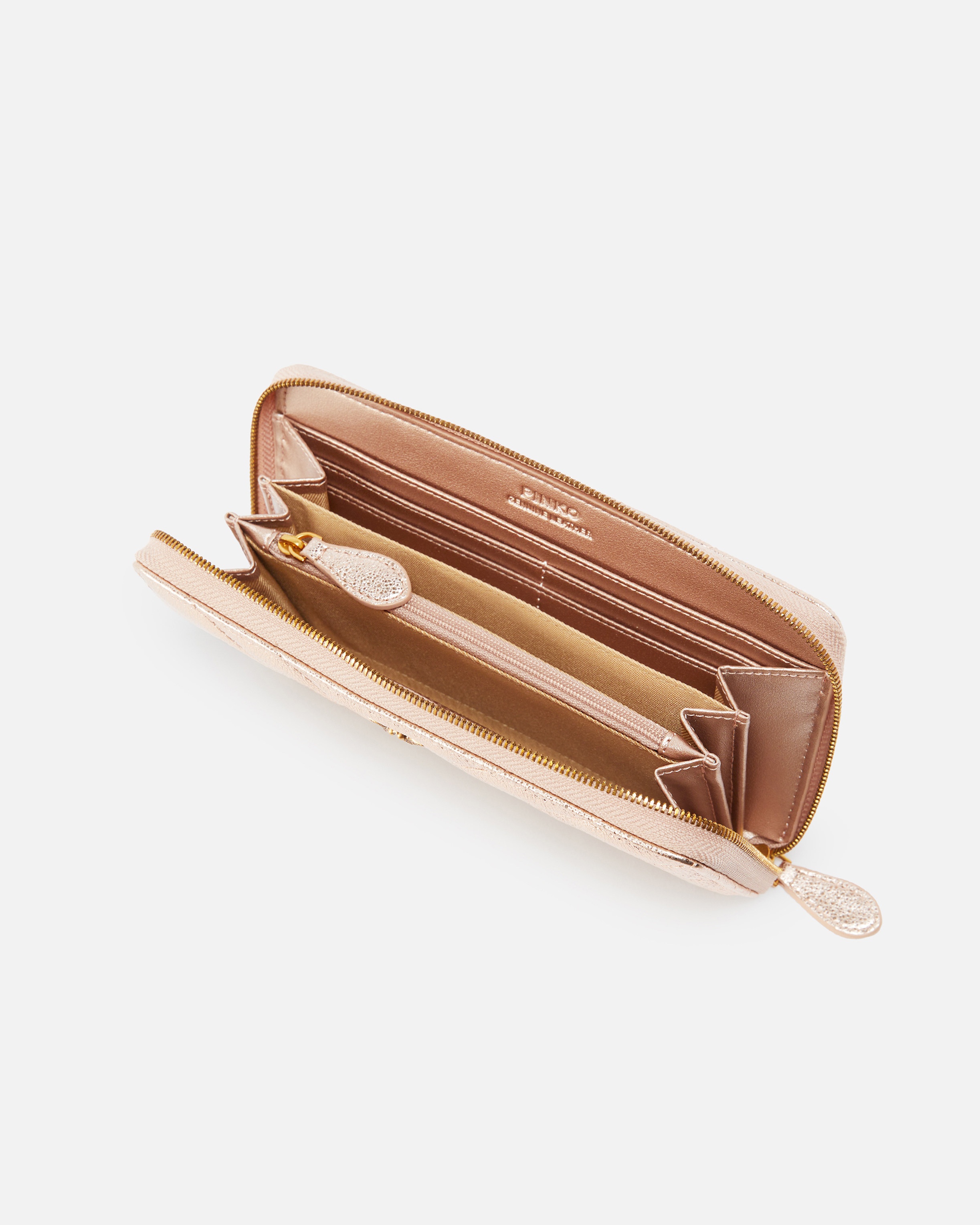RECTANGULAR WALLET IN METALLIC QUILTED LEATHER - 3