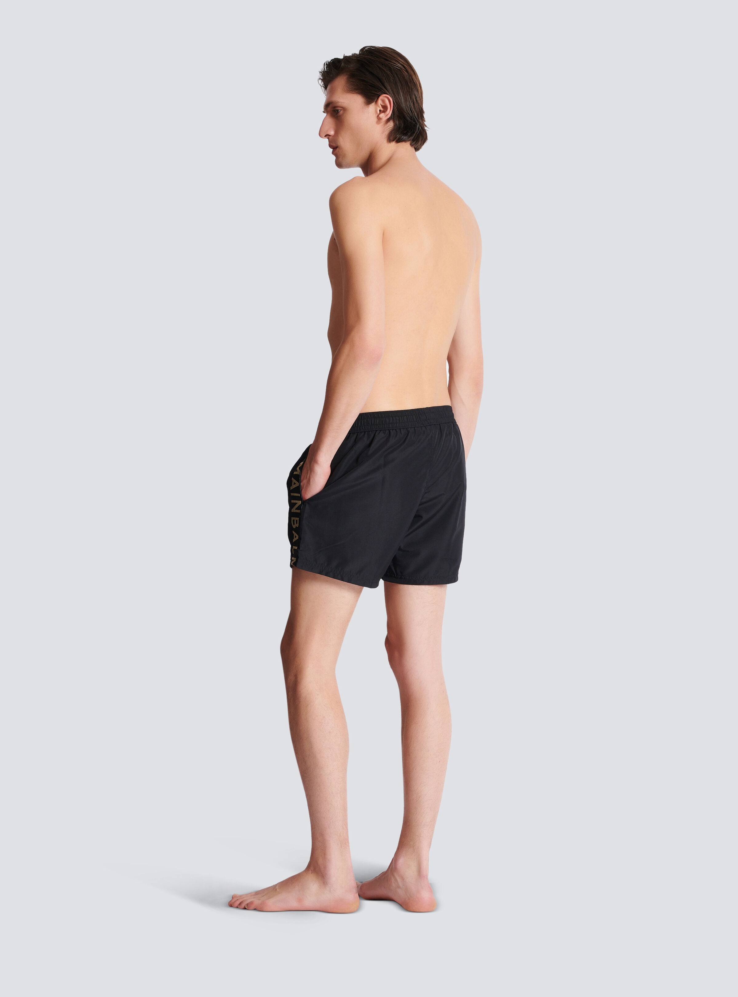 Balmain logo swim shorts - 4