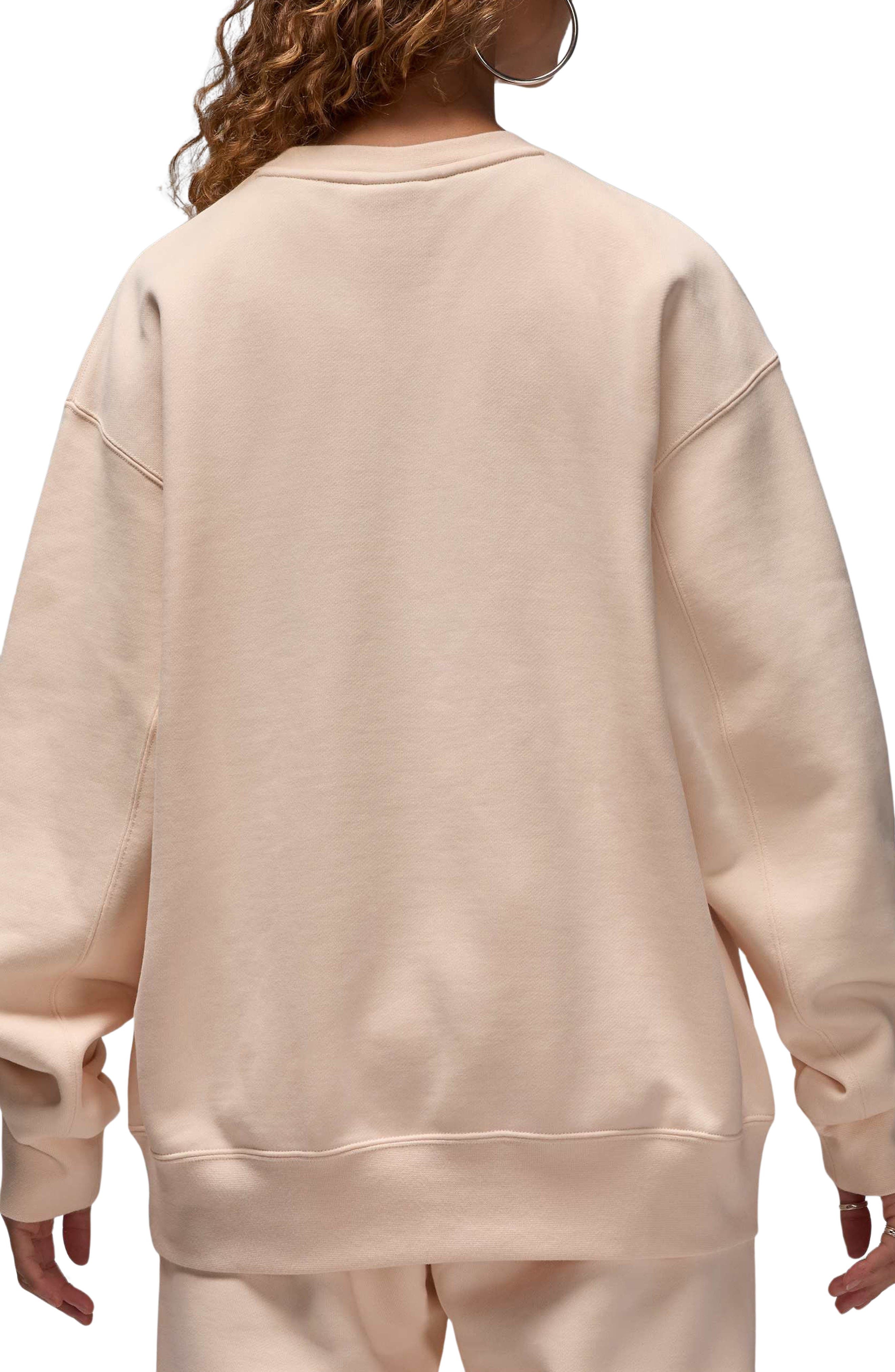 Jordan Flight Fleece Crewneck Sweatshirt in Guava Ice at Nordstrom - 2