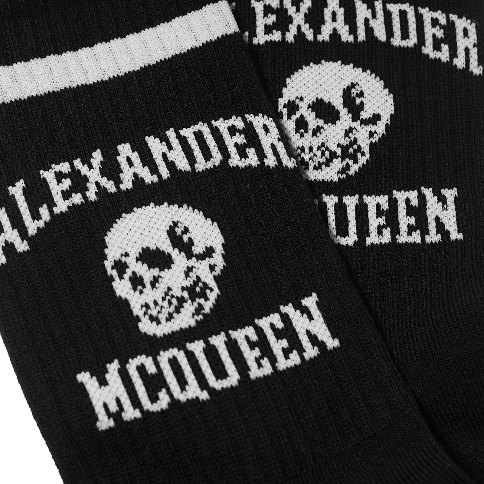Alexander McQueen Varsity Skull Logo Sock - 2