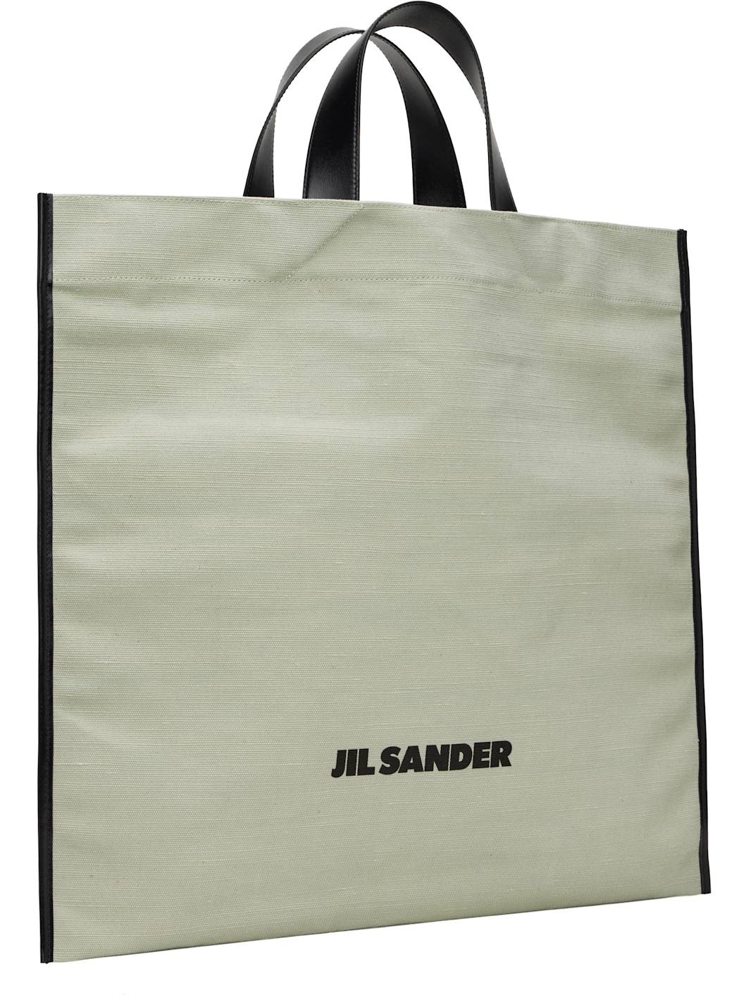 Green Border Book Square Tote - 2