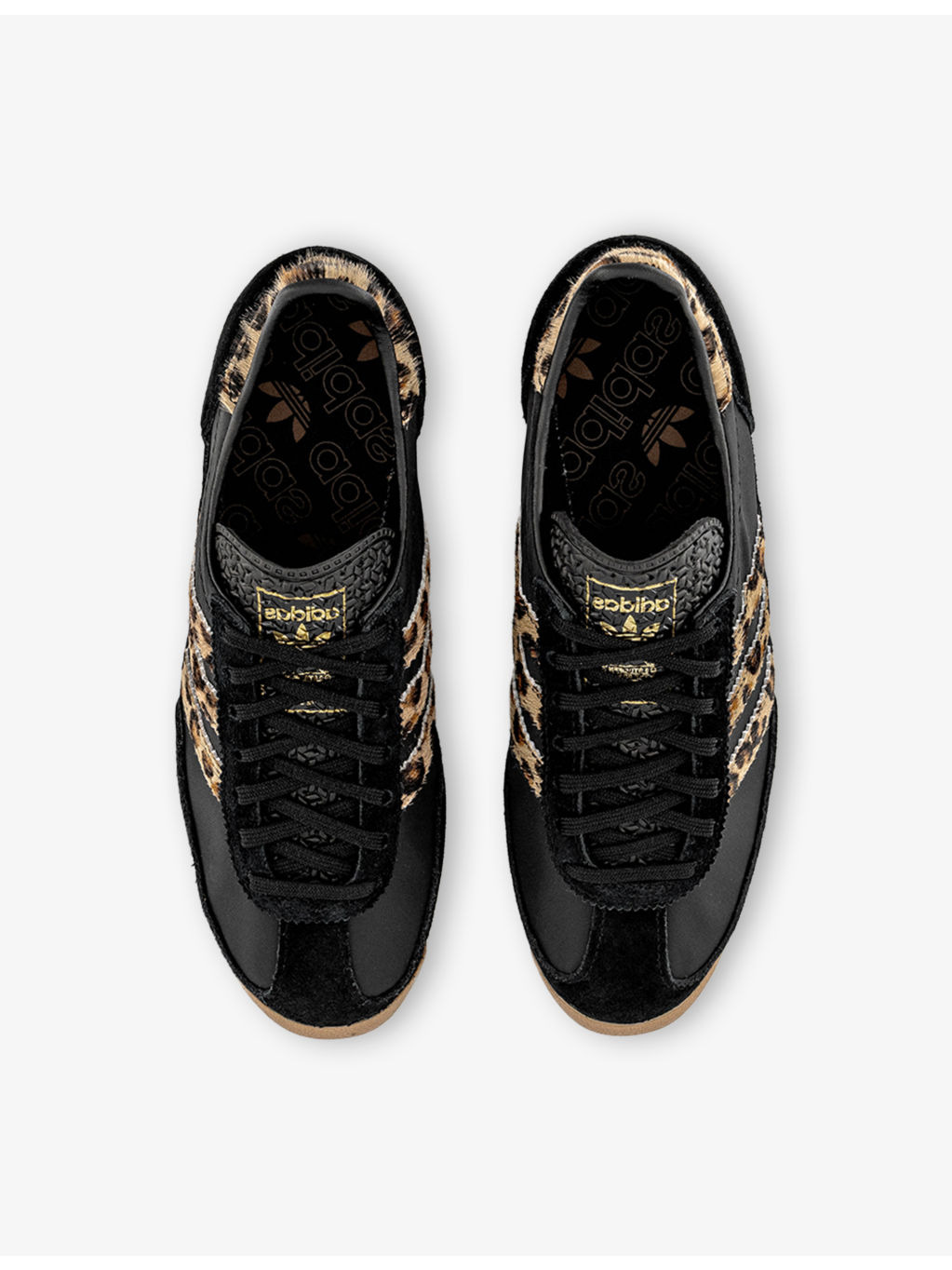 SL 72 Leopard Nylon-Suede Trainers - 2