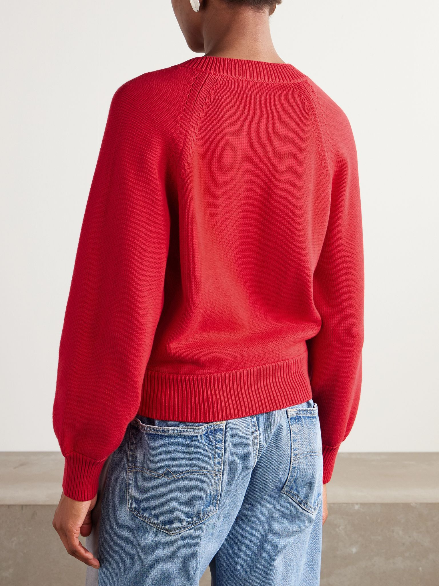 Veronica cotton sweater Red - 3