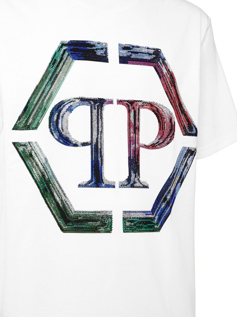 PHILIPP PLEIN SS Strass Hexagon T-shirt outlook