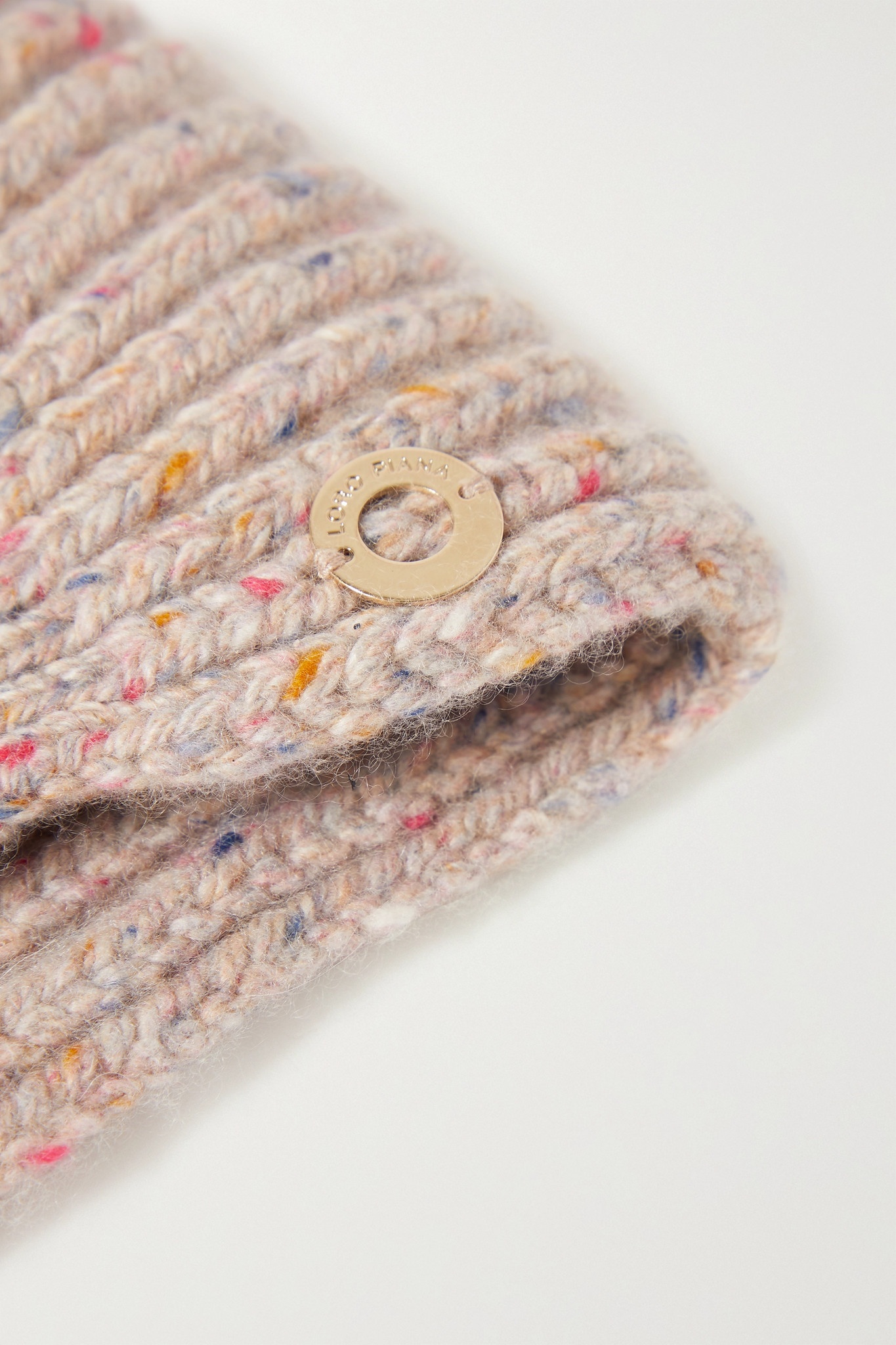 Ribbed mélange cashmere headband - 4