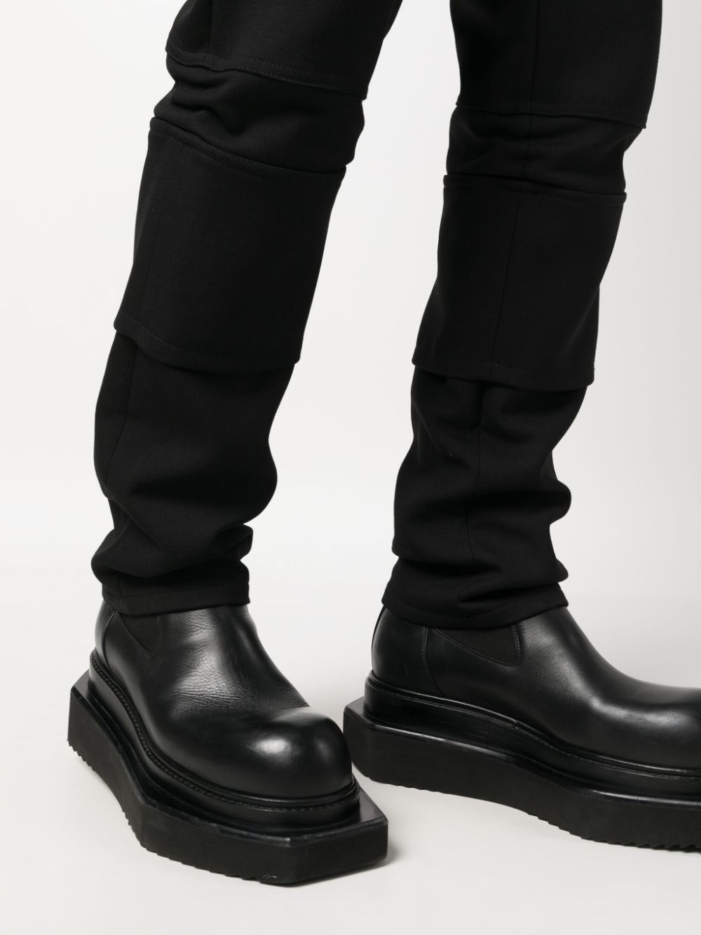 panelled slim-fit trousers - 5