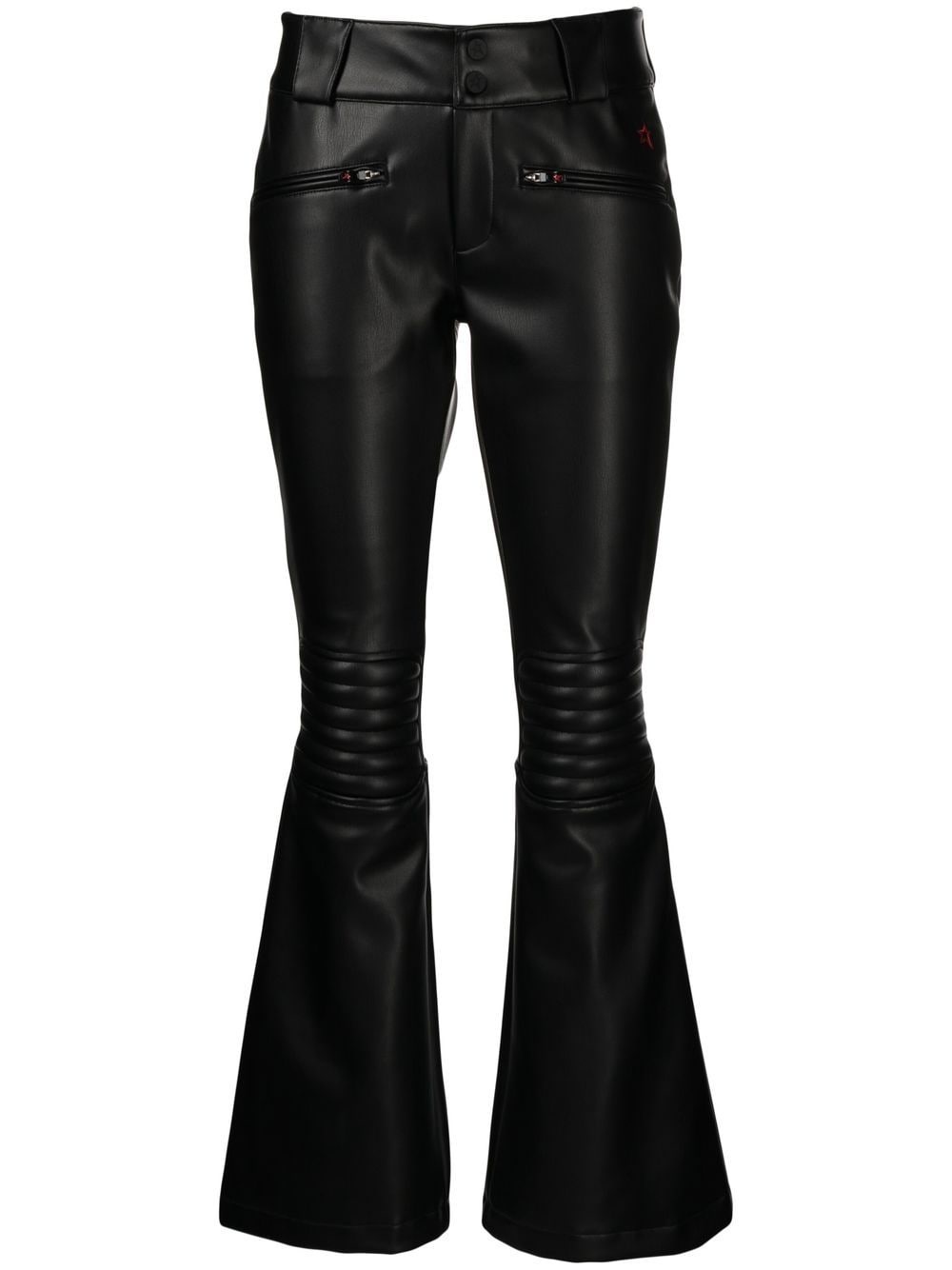 Aurora flared leather trousers - 1