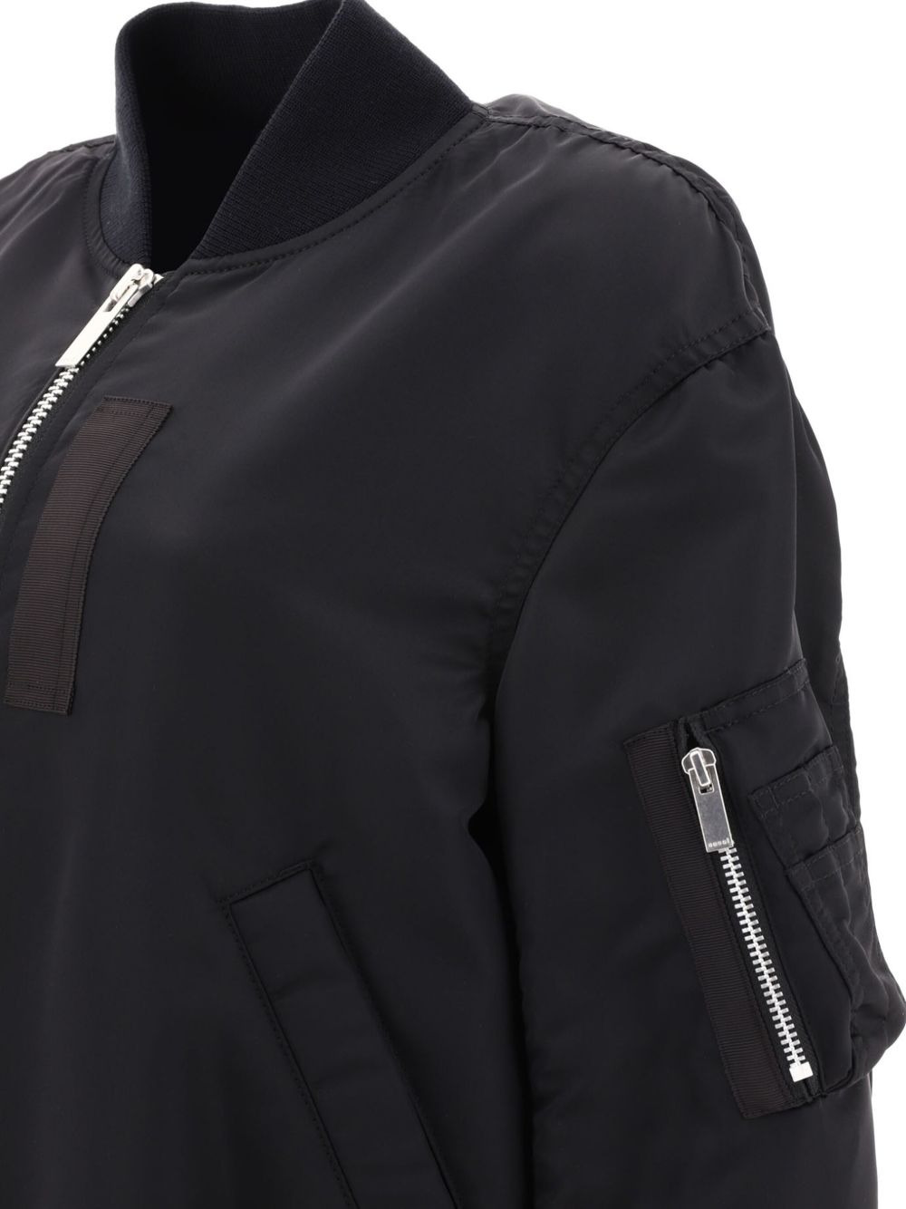 Sacai Women Nylon Bomber Jacket - 6
