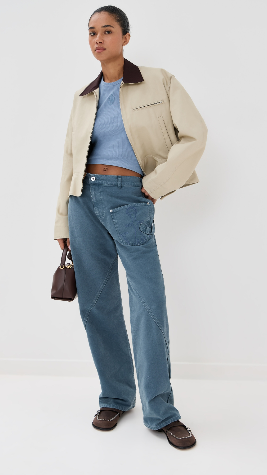 Curved Hem Workwear Jacket - 4