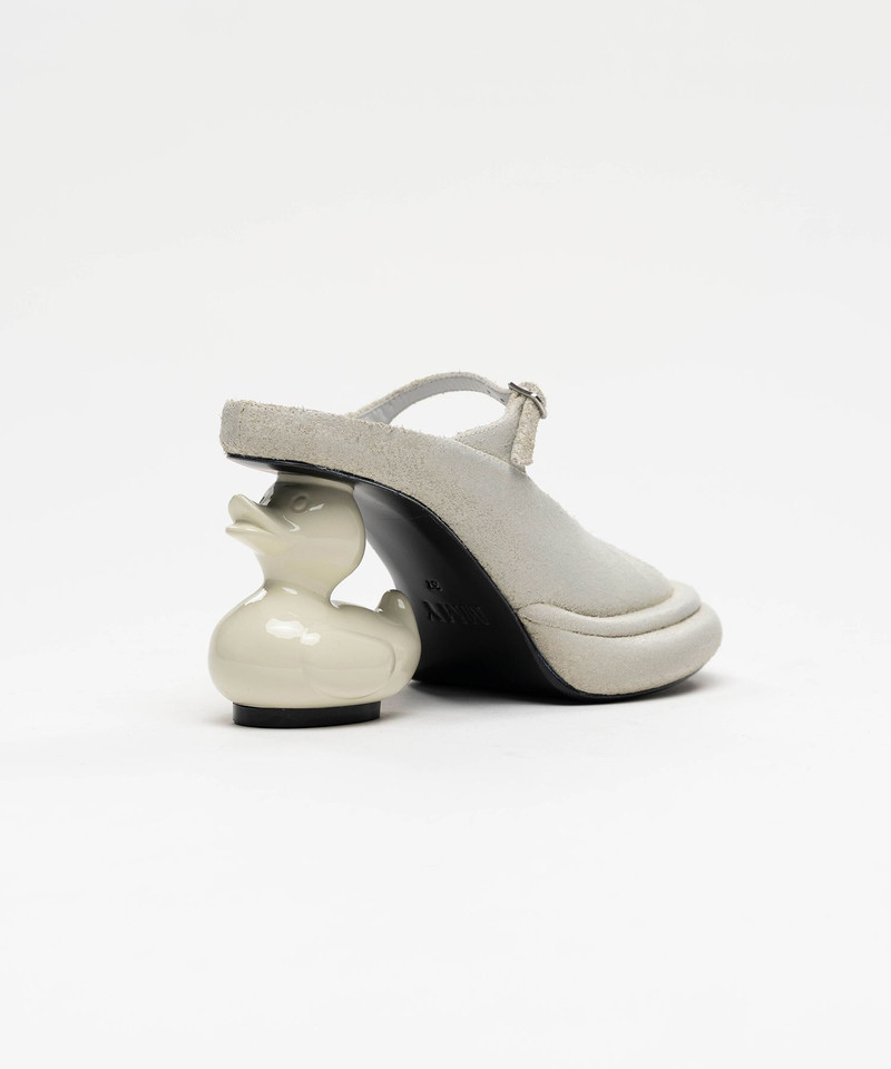 Duck Heel Suede Mule 15